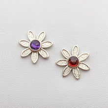 Load image into Gallery viewer, Flower Power Earrings with Colored Gemstones - Custom