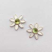 Load image into Gallery viewer, Flower Power Earrings with Colored Gemstones - Custom