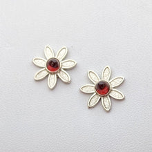 Load image into Gallery viewer, Flower Power Earrings with Colored Gemstones - Custom