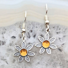 Load image into Gallery viewer, Flower Power Earrings with Colored Gemstones - Custom