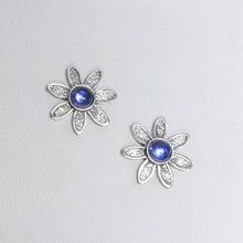 Load image into Gallery viewer, Flower Power Earrings with Colored Gemstones - Custom