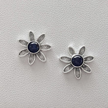 Load image into Gallery viewer, Flower Power Earrings with Colored Gemstones - Custom