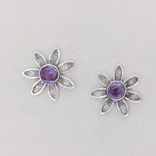 Load image into Gallery viewer, Flower Power Earrings with Colored Gemstones - Custom