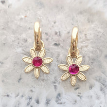 Load image into Gallery viewer, Flower Power Earrings with Colored Gemstones - Custom