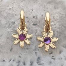 Load image into Gallery viewer, Flower Power Earrings with Colored Gemstones - Custom