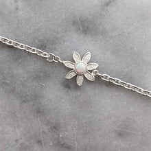Load image into Gallery viewer, Flower Power Sterling Silver Bracelet with Colored Gemstones - Custom