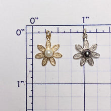 Load image into Gallery viewer, Flower Power Charms or Petite Pendant with Freshwater Pearls
