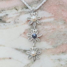 Load image into Gallery viewer, Flower Power Drop Pendant with Pearls - Custom