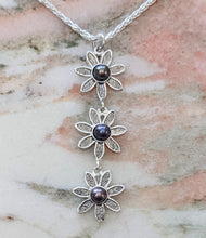 Load image into Gallery viewer, Flower Power Drop Pendant with Pearls - Custom