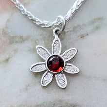 Load image into Gallery viewer, Flower Power Petite Pendant or Charms with Colored Gemstones - Custom