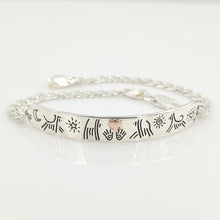 Load image into Gallery viewer, Puppy Dog Icon ID Bracelet with Heart