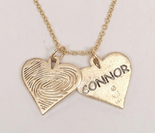 Load image into Gallery viewer, Fingerprint Heart Charm - Custom Order