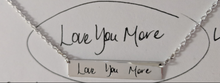 Load image into Gallery viewer, Custom Love Note Bar Necklace