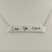 Load image into Gallery viewer, Custom Love Note Bar Necklace