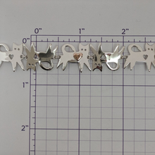 Load image into Gallery viewer, Kitty Cat Link Bracelet - 14K Gold and Sterling Silver Links