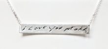 Load image into Gallery viewer, Custom Love Note Bar Necklace