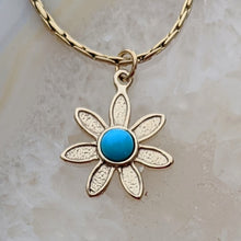 Load image into Gallery viewer, Flower Power Petite Pendant or Charms with Colored Gemstones - Custom