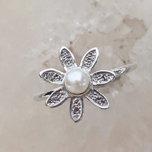 Load image into Gallery viewer, Flower Power Rings with Freshwater Pearls