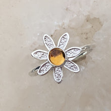 Load image into Gallery viewer, Flower Power Rings with Colored Gemstones - Custom