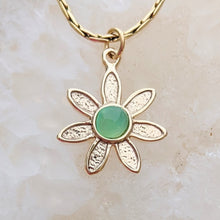 Load image into Gallery viewer, Flower Power Petite Pendant or Charms with Colored Gemstones - Custom