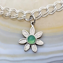 Load image into Gallery viewer, Flower Power Petite Pendant or Charms with Colored Gemstones - Custom