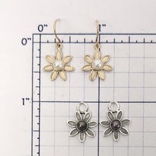 Load image into Gallery viewer, Flower Power Earrings with Freshwater Pearls