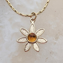 Load image into Gallery viewer, Flower Power Petite Pendant or Charms with Colored Gemstones - Custom