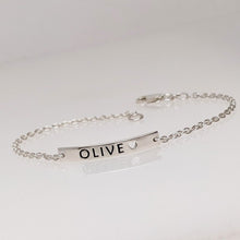 Load image into Gallery viewer, Custom Mini ID Bar Bracelets