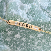 Load image into Gallery viewer, Custom Mini ID Bar Bracelets