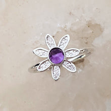 Load image into Gallery viewer, Flower Power Rings with Colored Gemstones - Custom