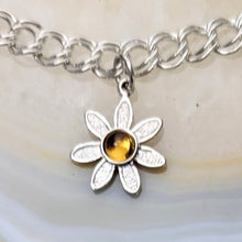 Load image into Gallery viewer, Flower Power Petite Pendant or Charms with Colored Gemstones - Custom