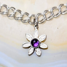 Load image into Gallery viewer, Flower Power Petite Pendant or Charms with Colored Gemstones - Custom