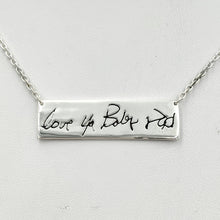 Load image into Gallery viewer, Custom Love Note Bar Necklace