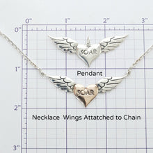 Load image into Gallery viewer, Angel Wings Reversible Pendant or Necklace