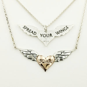 Angel Wings Reversible Pendant or Necklace