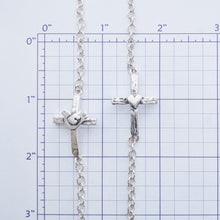 Load image into Gallery viewer, Cross ID Bracelet with Dove or Heart