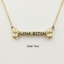 Load image into Gallery viewer, Dog Bone Pack Leader /Alpha Bitch Reversible Necklace