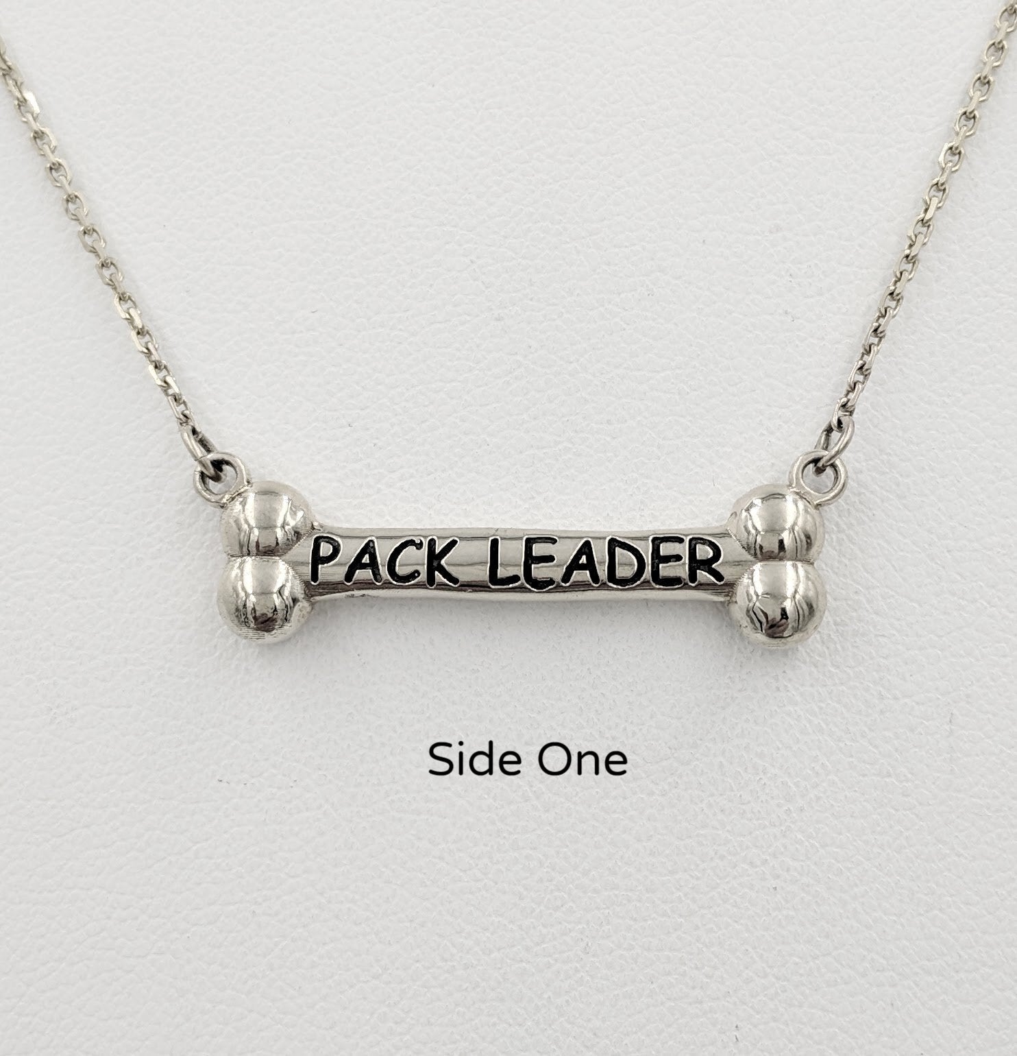 Amazon.com: Silver Pendant, Adj. Dog Bone Necklace: Clothing, Shoes &  Jewelry