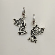 Load image into Gallery viewer, Rocky Doodle Silhouette Dog Earrings - with or without Pearl Accents