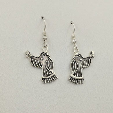 Rocky Doodle Silhouette Dog Earrings - with or without Pearl Accents