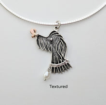 Load image into Gallery viewer, Rocky Doodle Silhouette Dog Pendant with or without Pearl Accent