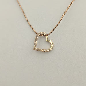 Heart Coin - Middle Open Heart Charm for the 3 Piece Set