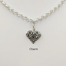 Load image into Gallery viewer, Hugs and Kisses Heart Pendant or Charm