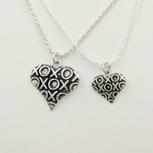 Load image into Gallery viewer, Hugs and Kisses Heart Pendant or Charm