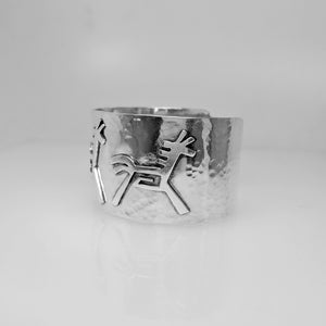 Horse Petroglyph Cuff Bracelet  - One Of a Kind