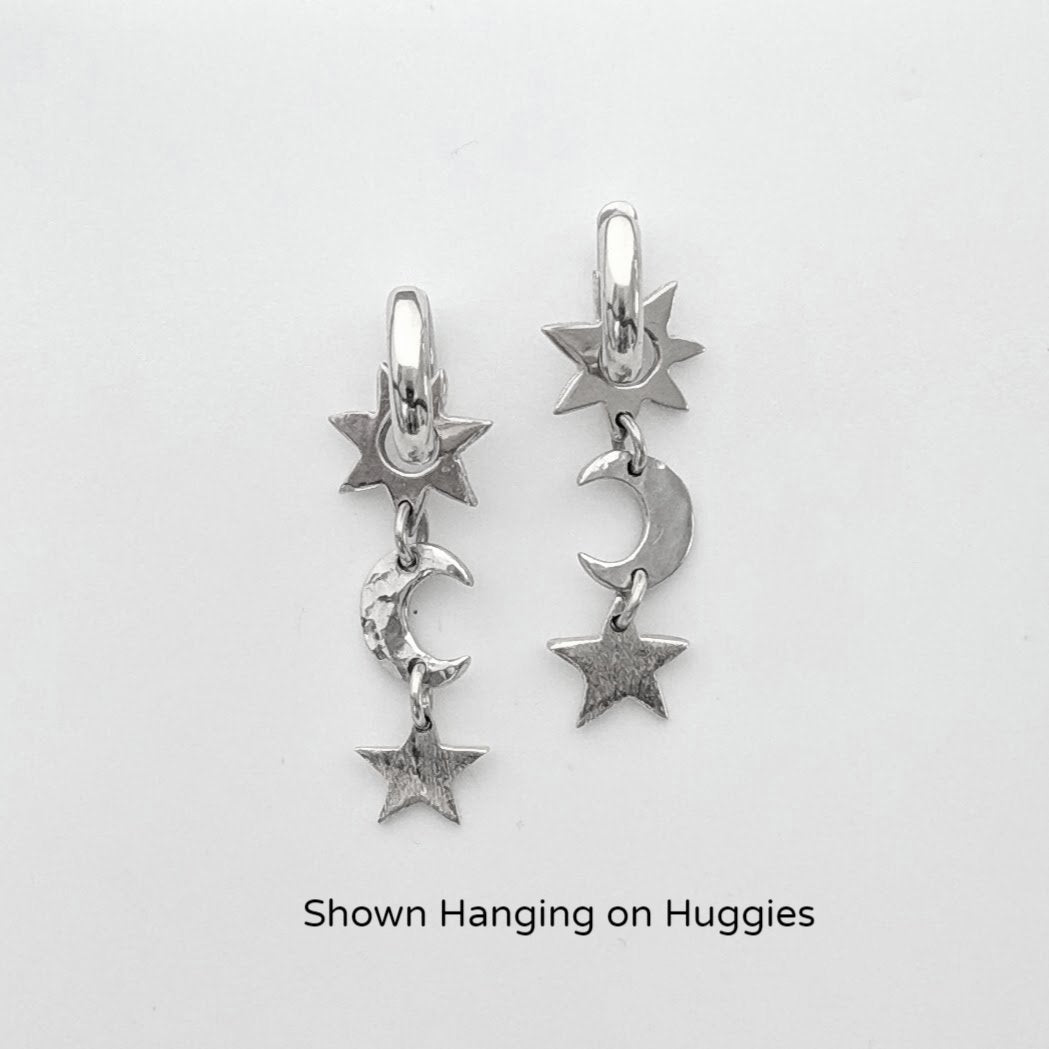 My Wish For You...The Sun Moon and Stars Earrings
