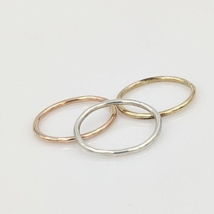 Stacking Rings Smooth and Shiny Texture