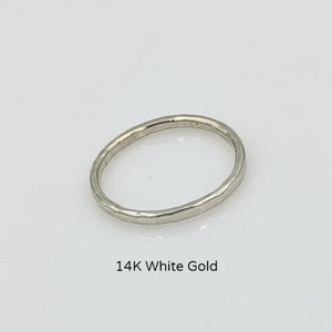 Stacking Rings Hammered Texture