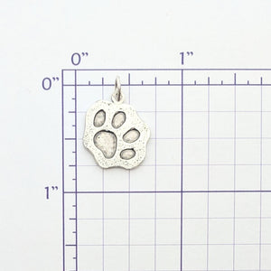 Kitty Cat Paw Print Pendant or Charm