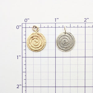 Spiral of Life Pendant or Charm